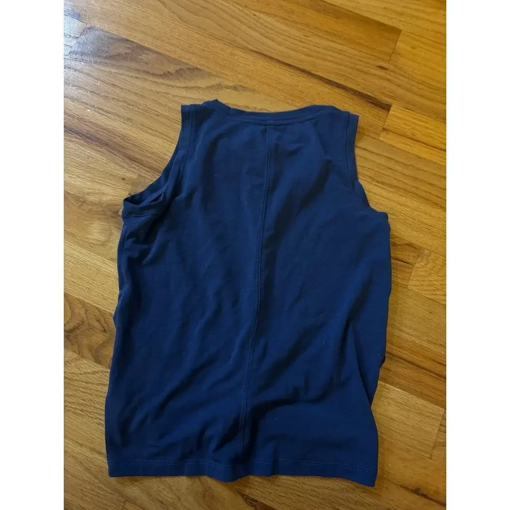 Athleta Girl Twist Around Tank in Navy Blue Size Small (7)